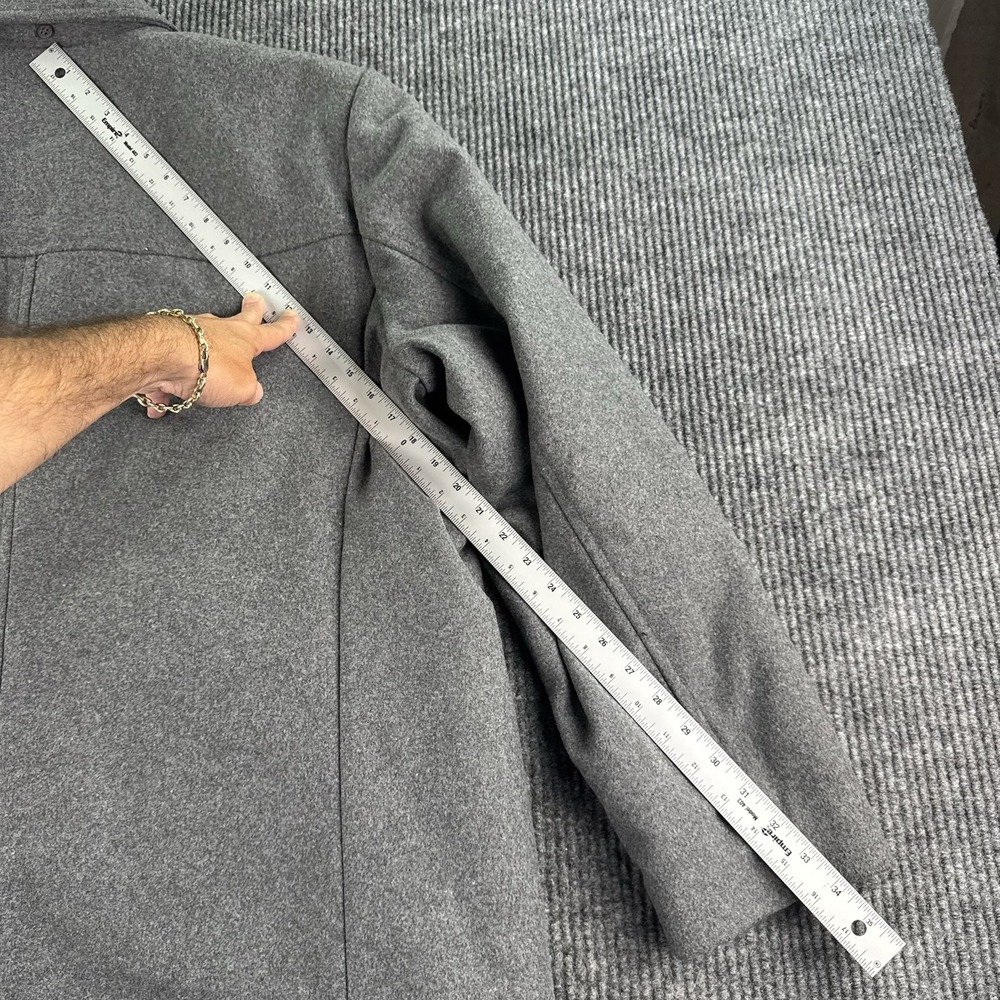 NWT Dockers Coat Men XXL Gray Wool Blend Single Breasted Winter Jacket - Picture 6 of 14